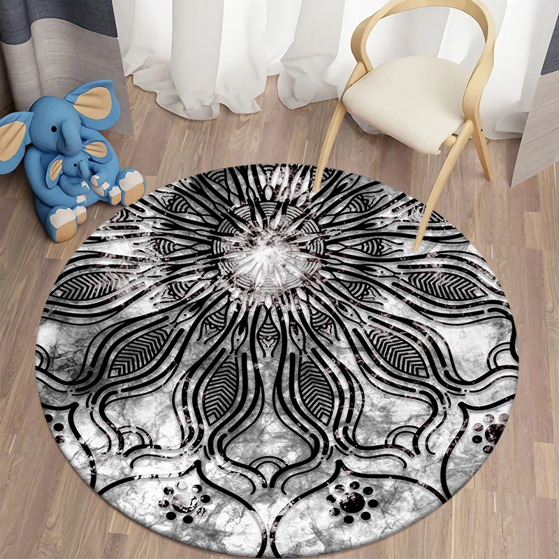 Mandala Kawaii HD Printed Round Carpet Children's Living Room Mat Floor Mat Yoga Mat Bedroom Chair Non Slip Mat New Year Gift
Mandala Kawaii HD Printed Round Carpet Children's Living Room Mat Floor Mat Yoga Mat Bedroom Chair Non Slip Mat New Year Gift