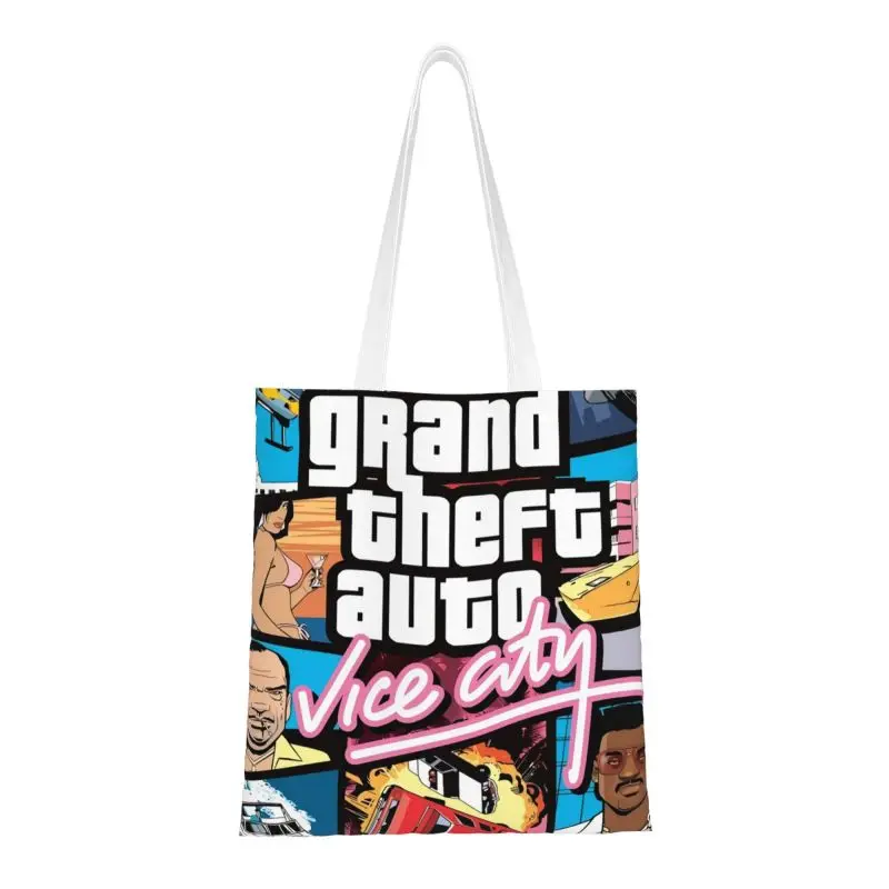 Kawaii Печатный Gta Vice City Новый постер Шоппинг сумки переработка холст наплечный шоппер Grand Theft авто сумка
Kawaii Печатный Gta Vice City Новый постер Шоппинг сумки переработка холст наплечный шоппер Grand Theft авто сумка