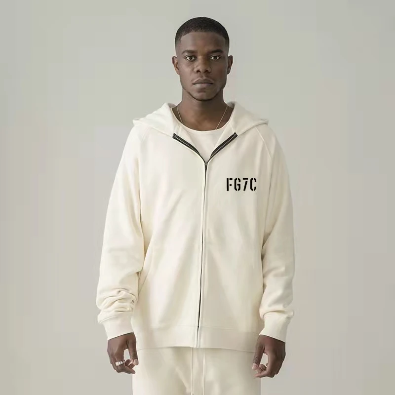 FG7C Oversized Zip Hoodie Men and Women's Sweatshirt with Hood 100%1:1 Hip Hop Streetwear High Street Essentials Plush Cardigan
FG7C Oversized Zip Hoodie Men and Women's Sweatshirt with Hood 100%1:1 Hip Hop Streetwear High Street Essentials Plush Cardigan