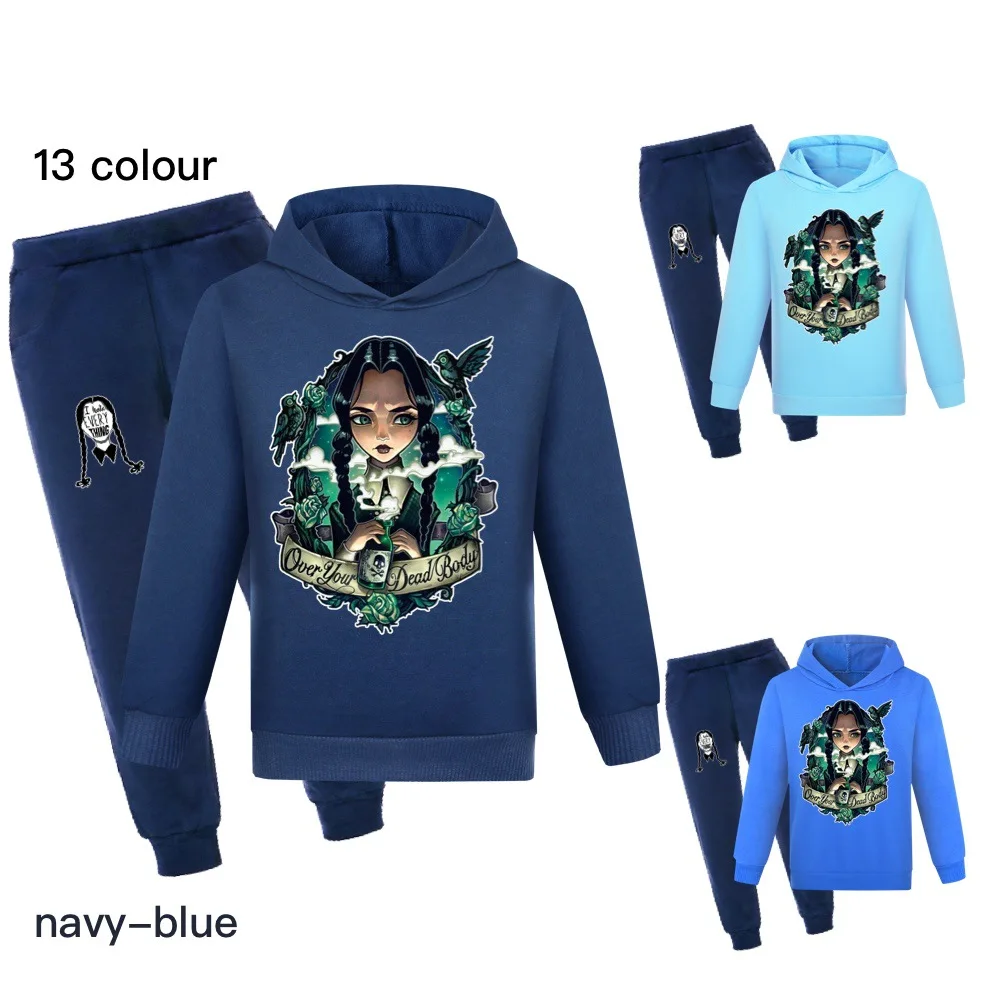 New Fashion Wednesday Addams Family Kids Sportswear Children Sweatshirts+Pants 2pcs Sets Boys Girls Hoodies Funny Jogging Clothe
New Fashion Wednesday Addams Family Kids Sportswear Children Sweatshirts+Pants 2pcs Sets Boys Girls Hoodies Funny Jogging Clothe