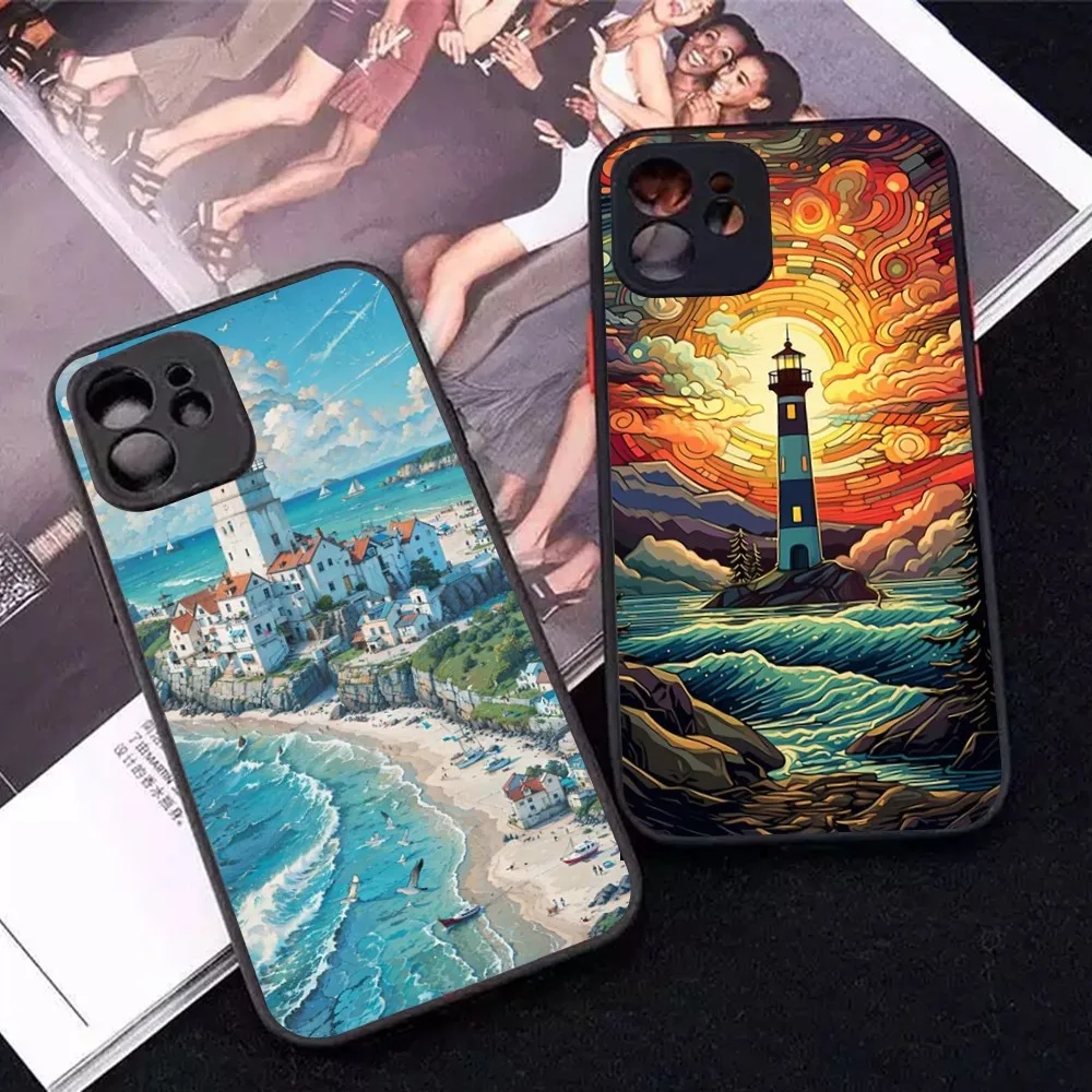Hand Painted Lighthouse Phone Case for iPhone 14 11 12 13 Mini Pro Max 8 7 Plus X XR XS MAX Translucent Matte Cover
Hand Painted Lighthouse Phone Case for iPhone 14 11 12 13 Mini Pro Max 8 7 Plus X XR XS MAX Translucent Matte Cover