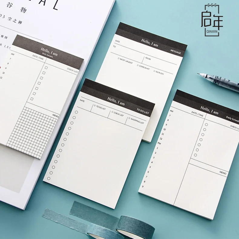 Memo Book Business Time Management Schedule Daily Plan Tearable Student cute note books for girls journaling stationery
Memo Book Business Time Management Schedule Daily Plan Tearable Student cute note books for girls journaling stationery