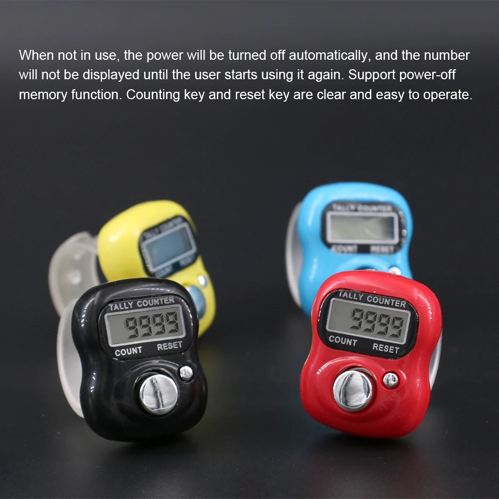Electronic Finger Counter 4-Digit Tally Counter LED Display Battery Operated Hand Counting for Golf Lap Tracking Resettable
Electronic Finger Counter 4-Digit Tally Counter LED Display Battery Operated Hand Counting for Golf Lap Tracking Resettable