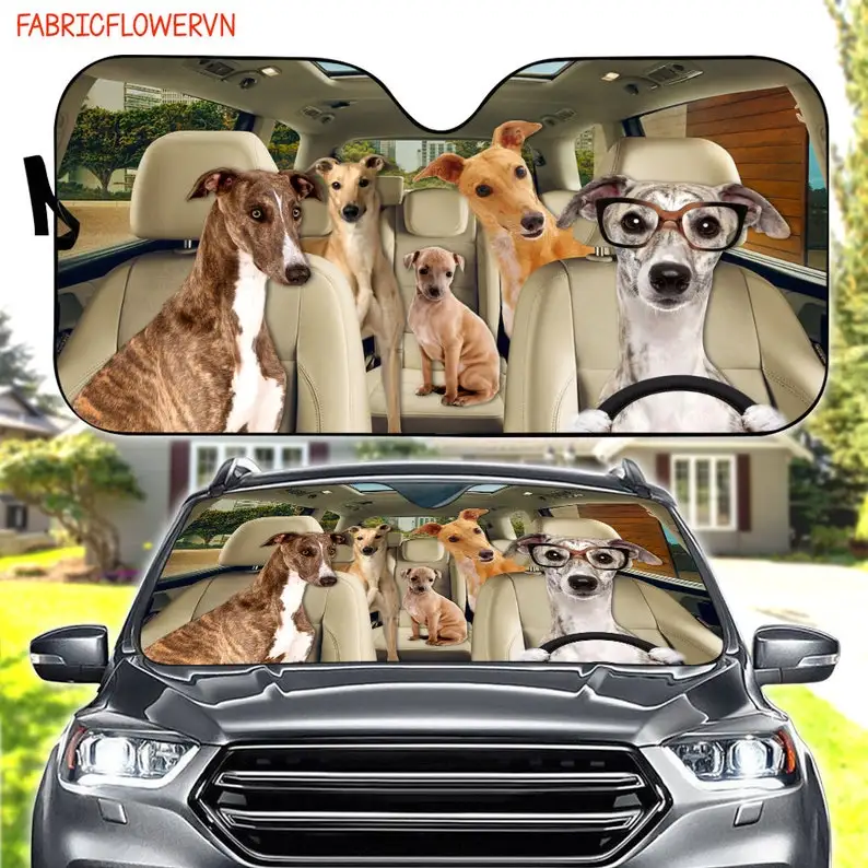 Greyhound Car Sunshade, Greyhound Car Decoration, Greyhound Windshield, Dog Lovers, Dog Car Sunshade, Gift For Mom, Gift For Dad
Greyhound Car Sunshade, Greyhound Car Decoration, Greyhound Windshield, Dog Lovers, Dog Car Sunshade, Gift For Mom, Gift For Dad