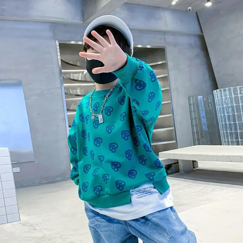 2022 Teenage Tops for Boys Cotton Sweatshirts Children Spring Autumn Letter Print Long Sleeve T Shirts 6 8 10 12 14 Years
2022 Teenage Tops for Boys Cotton Sweatshirts Children Spring Autumn Letter Print Long Sleeve T Shirts 6 8 10 12 14 Years