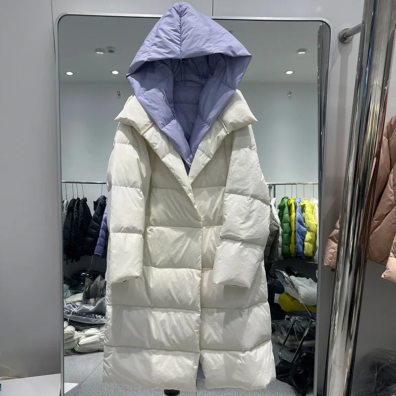 Новая мода зима 2023, Женское пальто на 90% утином пуху, длинная куртка для женщин, толстые теплые парки, Дамская верхняя одежда, большие размеры 
Новая мода зима 2023, Женское пальто на 90% утином пуху, длинная куртка для женщин, толстые теплые парки, Дамская верхняя одежда, большие размеры
