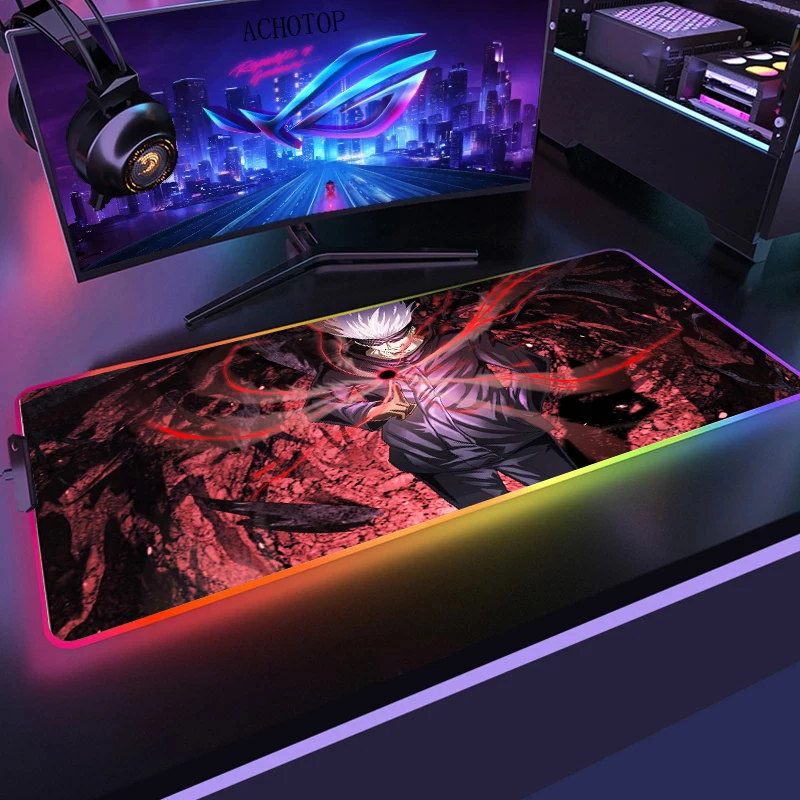 Anime Jujutsu Kaisen Mouse Pad RGB Cute Cool Boy Gift Mousepad XXL Laptop Office PC Gaming Accessories LED Gaming Mause Pads Mat
Anime Jujutsu Kaisen Mouse Pad RGB Cute Cool Boy Gift Mousepad XXL Laptop Office PC Gaming Accessories LED Gaming Mause Pads Mat