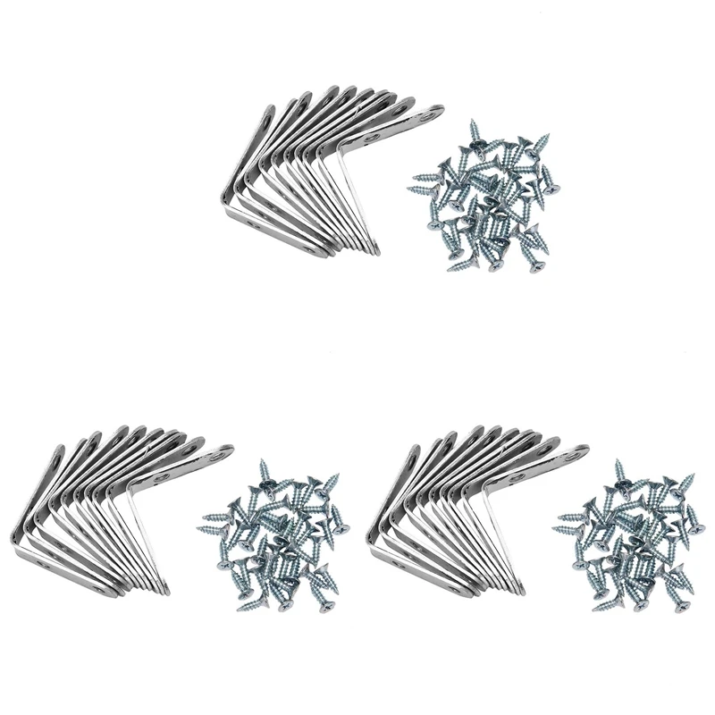30Pcs 50X50MM With Screws Heavy-Duty "L"-Shaped Decorative Joint Corner Bracket Shelf Rack Wall Mount Bracket
30Pcs 50X50MM With Screws Heavy-Duty "L"-Shaped Decorative Joint Corner Bracket Shelf Rack Wall Mount Bracket