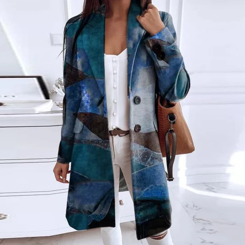 Women Vintage Graffiti Print Single Breasted Jackets Office Lady Lapel Collar Straight Outwear Casual Long Sleeved Woolen Coats
Women Vintage Graffiti Print Single Breasted Jackets Office Lady Lapel Collar Straight Outwear Casual Long Sleeved Woolen Coats