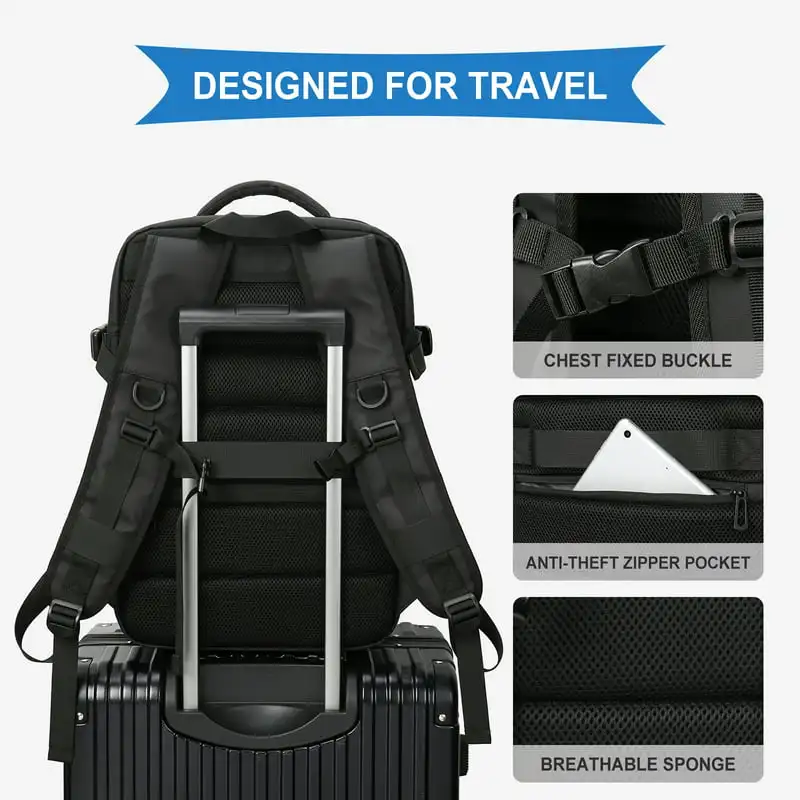 Travel Backpack Women, Carry On Backpack Men,Hiking Backpack Waterproof Outdoor Sports Rucksack Casual Durable College Daypack
Travel Backpack Women, Carry On Backpack Men,Hiking Backpack Waterproof Outdoor Sports Rucksack Casual Durable College Daypack