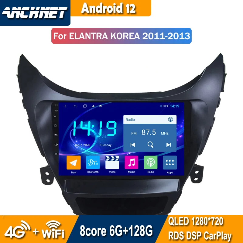 Car Audio Intelligent System Android 12 Player 9 inch For 2011-2016 Hyundai Elantra CarPlay GPS Navigation
Car Audio Intelligent System Android 12 Player 9 inch For 2011-2016 Hyundai Elantra CarPlay GPS Navigation