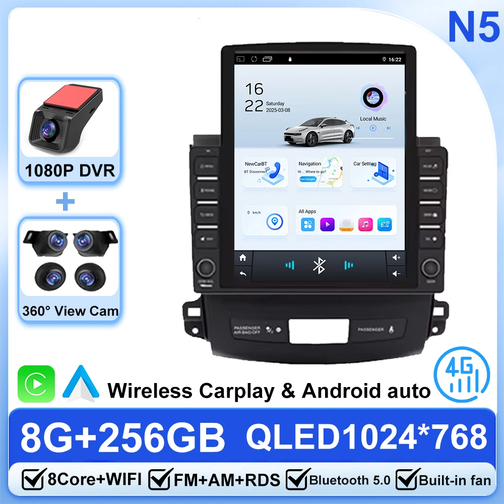 Автомобильный радиоприемник 9,7 Android 15 для Mitsubishi Outlander Xl 2 2005-2012, мультимедийный видеоплеер без 2Din Carplay, авто стерео DVD 4G WiFi
Автомобильный радиоприемник 9,7 Android 15 для Mitsubishi Outlander Xl 2 2005-2012, мультимедийный видеоплеер без 2Din Carplay, авто стерео DVD 4G WiFi