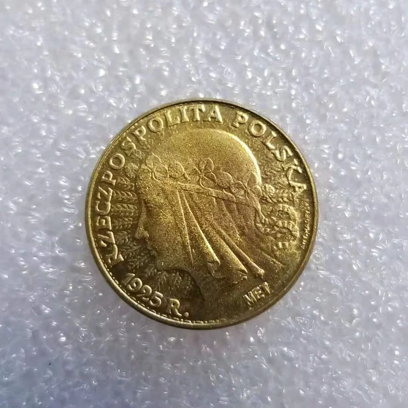 Польша 1925 R 10 позолоченная латунная памятная Коллекционная монета подарок удачная монета 
Польша 1925 R 10 позолоченная латунная памятная Коллекционная монета подарок удачная монета