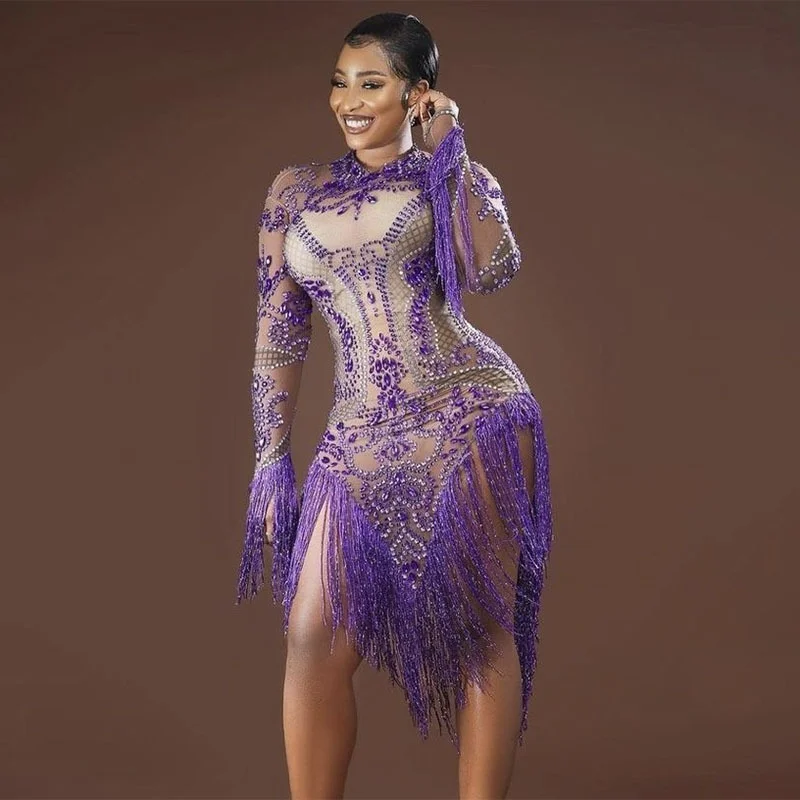 2022 New Arrival Summer Sexy African Women Long Sleeve Tassel O-neck Mini Dress African Dresses for Women African Clothes Women
2022 New Arrival Summer Sexy African Women Long Sleeve Tassel O-neck Mini Dress African Dresses for Women African Clothes Women