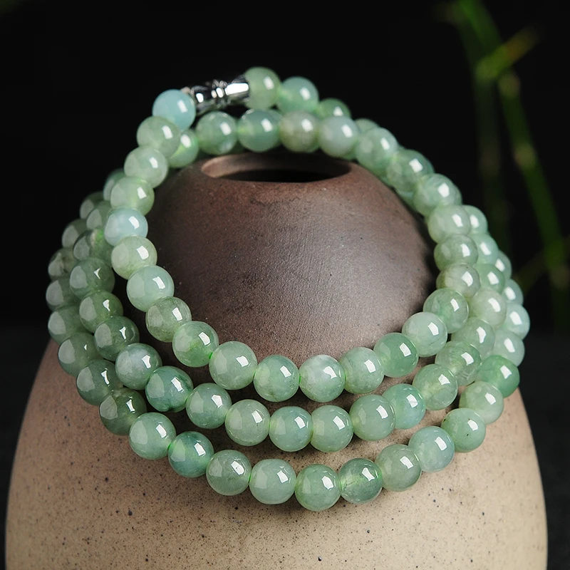 Natural Jadeite Green Jade Beads Beaded Necklace Fashion Charms Jewellery Hand-carved Emerald Bead Man Woman Luck Amulet Gifts
Natural Jadeite Green Jade Beads Beaded Necklace Fashion Charms Jewellery Hand-carved Emerald Bead Man Woman Luck Amulet Gifts