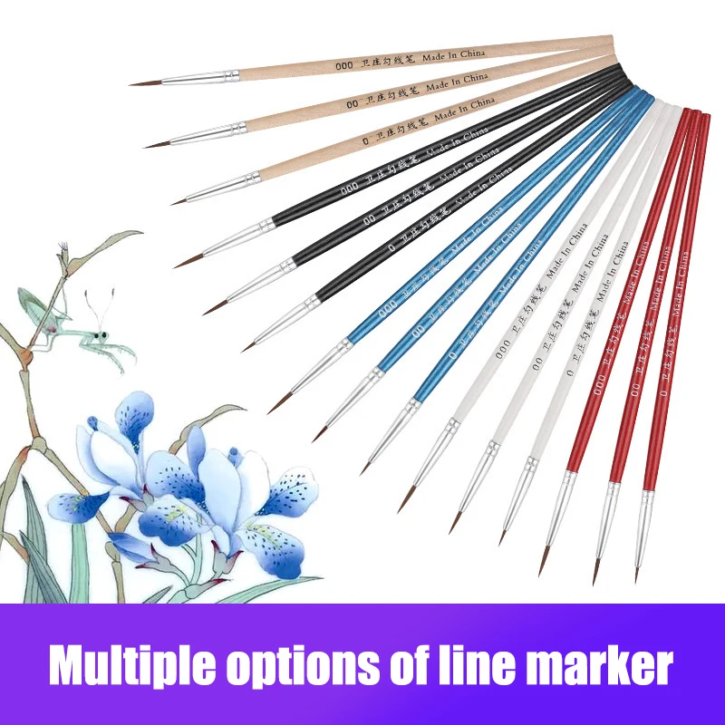 3/10Pcs/Set Fine Hand-painted Thin Hook Line Pen Nylon Hair Brush Painting Pen Drawing Art Pen #0 #00 #000 Paint Brush
3/10Pcs/Set Fine Hand-painted Thin Hook Line Pen Nylon Hair Brush Painting Pen Drawing Art Pen #0 #00 #000 Paint Brush