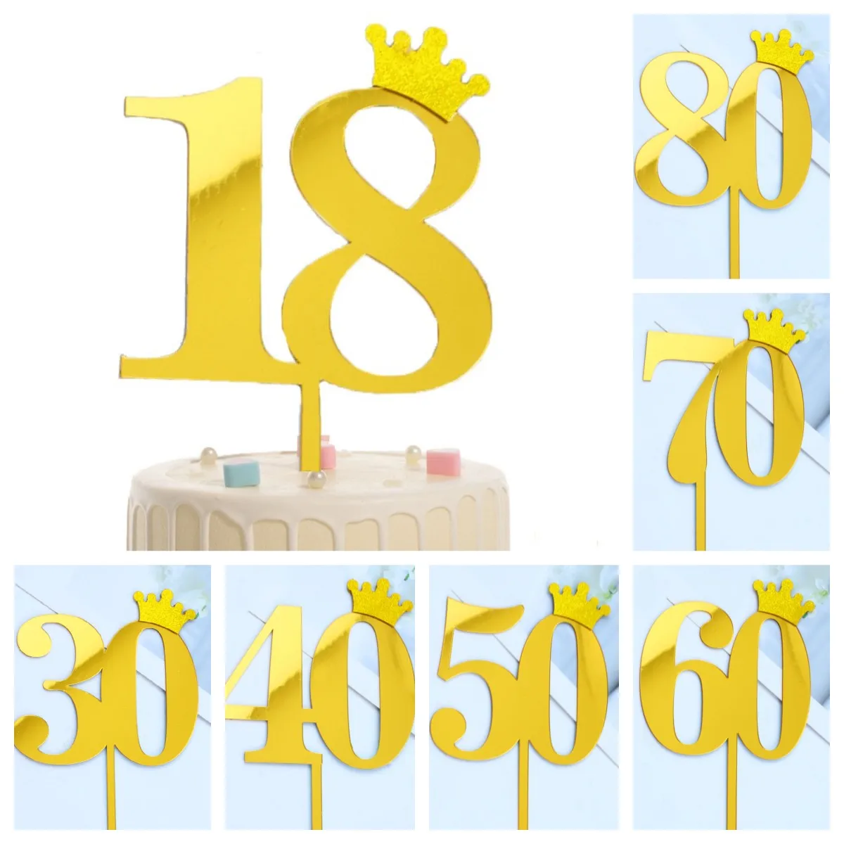Gold digital cake decoration Acrylic happy birthday digital cake embedded wedding anniversary party cake dessert decoration
Gold digital cake decoration Acrylic happy birthday digital cake embedded wedding anniversary party cake dessert decoration