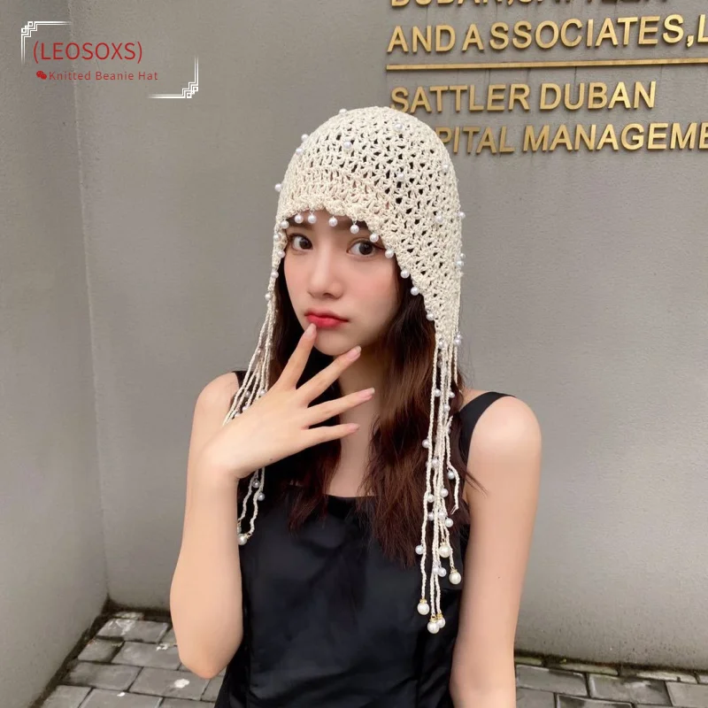 High Quality Women Hat All Seasons Knitted Beanie Hat Lady Crochet Pearl Skullies Beanies Vintage Female Tassels Beanies
High Quality Women Hat All Seasons Knitted Beanie Hat Lady Crochet Pearl Skullies Beanies Vintage Female Tassels Beanies
