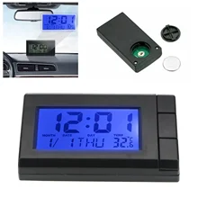 Mini Digital LCD Table Car Dashboard Desktop Date Calendar Small Clock Auto Car Accessaries New