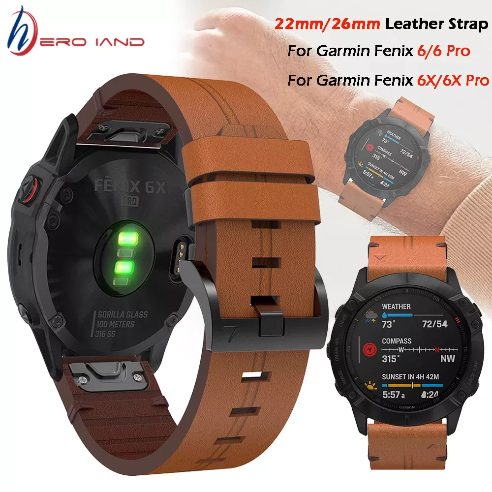 for Garmin 7 7X 7S 5 5X Plus 5S 6 6X Pro Leather Band Watchband Bracelet 20 22 26mm Quick Fit Wristband Strap
for Garmin 7 7X 7S 5 5X Plus 5S 6 6X Pro Leather Band Watchband Bracelet 20 22 26mm Quick Fit Wristband Strap