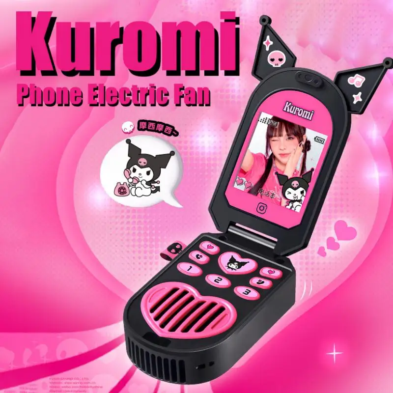 Kawaii Sanrio Anime Cute Kuromi Y2K Electric Fan Cool Summer Portable Retro Phone Design Fan Cartoon Originality Children Gifts
Kawaii Sanrio Anime Cute Kuromi Y2K Electric Fan Cool Summer Portable Retro Phone Design Fan Cartoon Originality Children Gifts