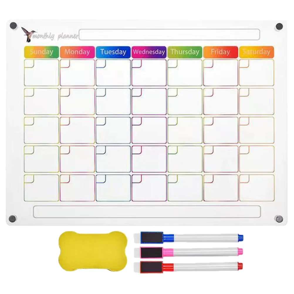 1 Set Magnetic Schedule Board Fridge Monthly Planner Board Refrigerator Board with Whiteboard Pens
1 Set Magnetic Schedule Board Fridge Monthly Planner Board Refrigerator Board with Whiteboard Pens