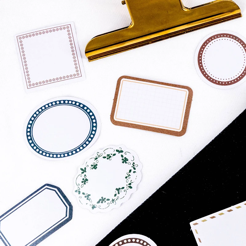 40 pcs Sticker pack vintage circle stamp digital handbook material stickers DIY decoration simple border fashion collage 6 kinds
40 pcs Sticker pack vintage circle stamp digital handbook material stickers DIY decoration simple border fashion collage 6 kinds