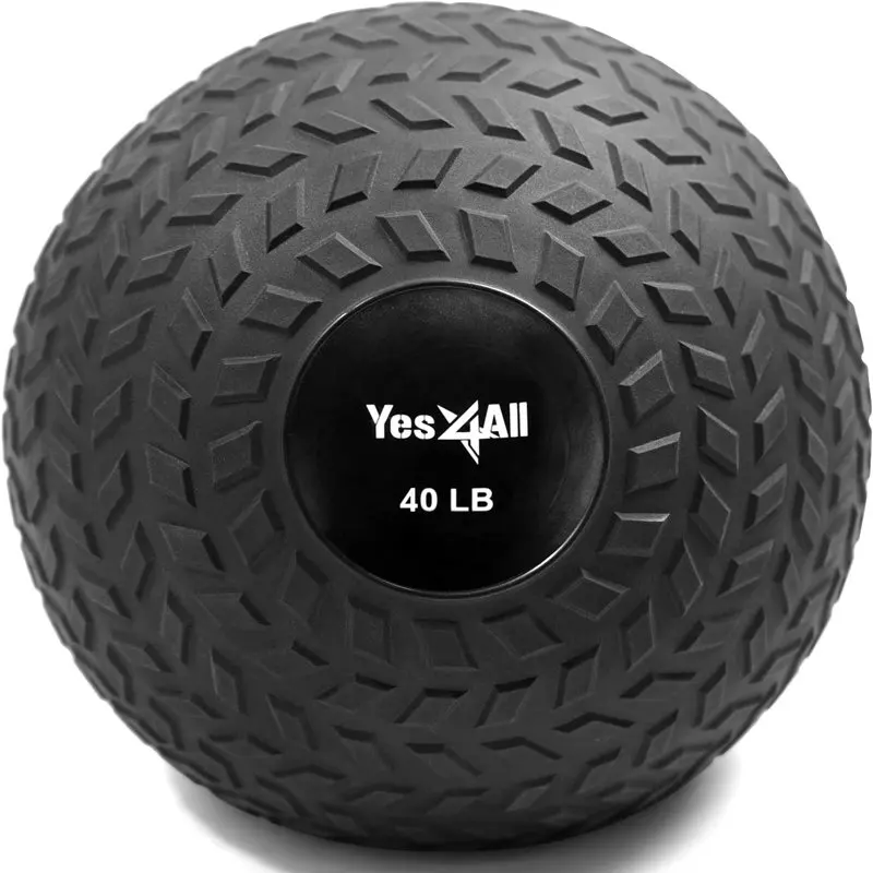 

40lbs Slam Medicine Ball Tread Yoga Fitness Balls Sports Pilates Birthing Fitball Exercise Training Workout Massage Gym Ball