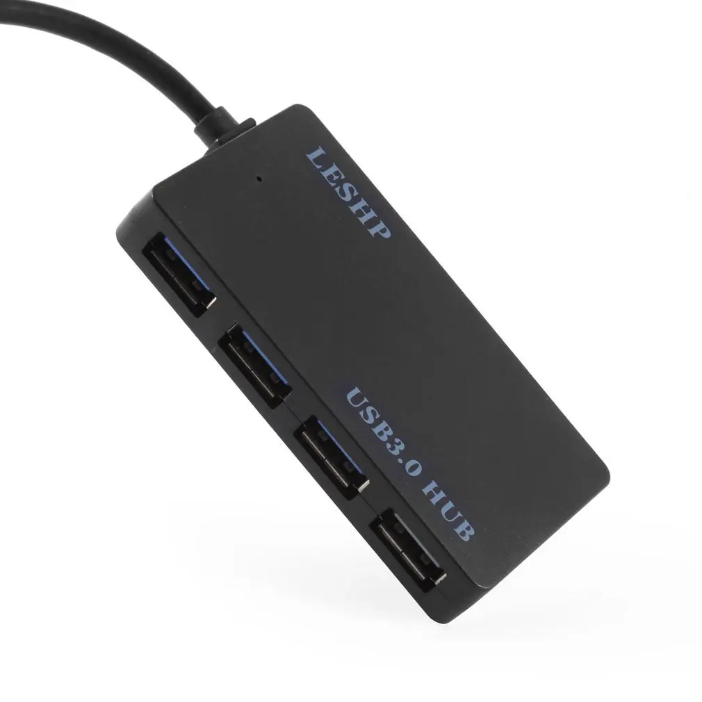 LESHP Four-Ports Ultra-thin Design USB 3.0 HUB Plug and Play Easy to use and Carry Super speed(5Gbps) Transmission
LESHP Four-Ports Ultra-thin Design USB 3.0 HUB Plug and Play Easy to use and Carry Super speed(5Gbps) Transmission