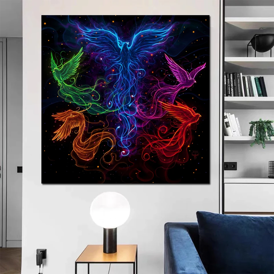 Colorful Phoenix 5D Diamond Embroidery DIY Diamond Painting Fantasy Animals Cross Stitch Kits Amazing Artwork Home Wall Decor
Colorful Phoenix 5D Diamond Embroidery DIY Diamond Painting Fantasy Animals Cross Stitch Kits Amazing Artwork Home Wall Decor