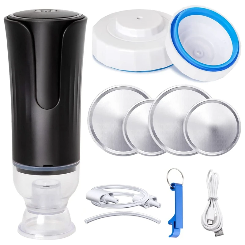 Jar Vacuum Sealer For Wide & Regular Mouth Canning Jars , Jar Sealer Kit For Food Storage Electric Vacuum Pump
Jar Vacuum Sealer For Wide & Regular Mouth Canning Jars , Jar Sealer Kit For Food Storage Electric Vacuum Pump