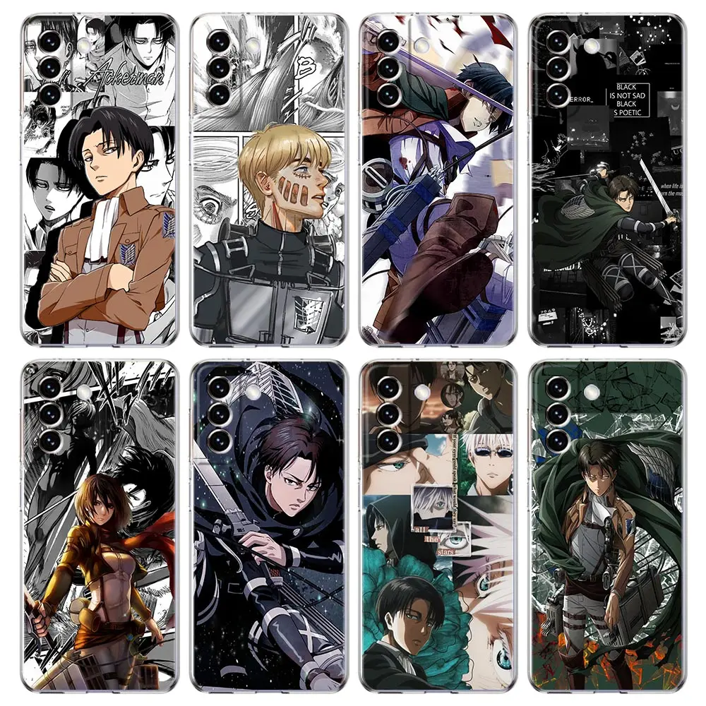 Attack On Titan Levi Ackerman Phone Case For Samsung Galaxy S22 S20 Ultra S21 FE 5G S10E S9 S8 S10 Plus Note 20 10 Lite Cover
Attack On Titan Levi Ackerman Phone Case For Samsung Galaxy S22 S20 Ultra S21 FE 5G S10E S9 S8 S10 Plus Note 20 10 Lite Cover