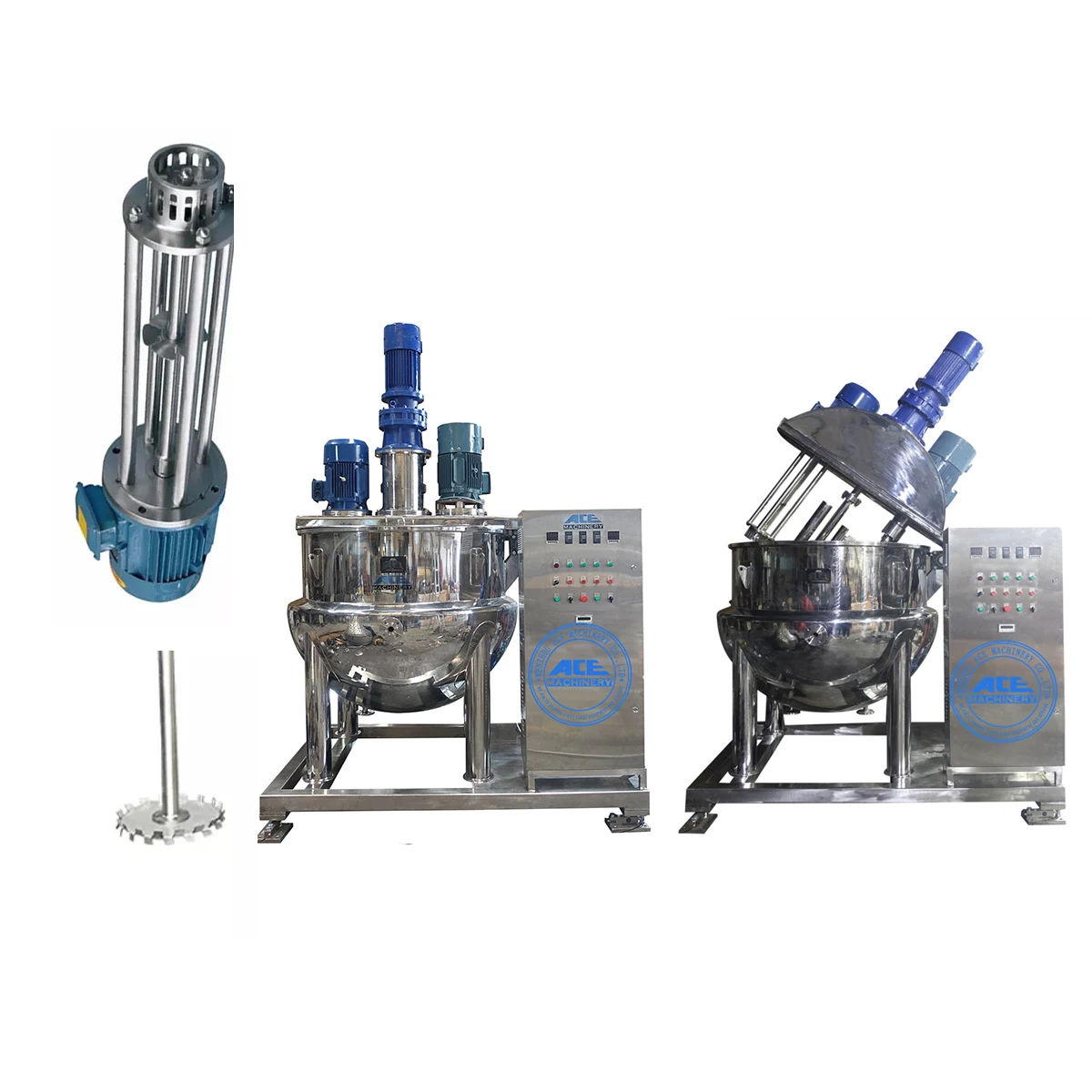 500L Hydraulic Vacuum Homogeneous Emulsifier Cosmetic Pharmaceutical Cream Making Machine Emulsifying Type
500L Hydraulic Vacuum Homogeneous Emulsifier Cosmetic Pharmaceutical Cream Making Machine Emulsifying Type