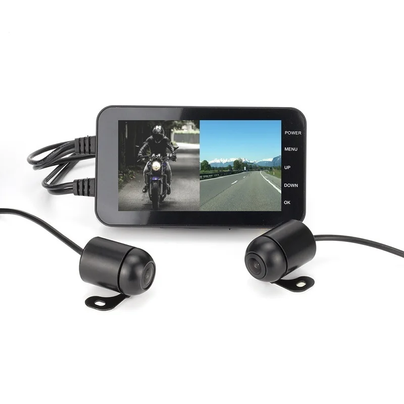MOTO4inch WIFI Front Rear Dual Camera1080P Dash Camera Video Motorcycle DVR Dash Cam Driving Recorder G-Sensor Sensor Waterproof
MOTO4inch WIFI Front Rear Dual Camera1080P Dash Camera Video Motorcycle DVR Dash Cam Driving Recorder G-Sensor Sensor Waterproof