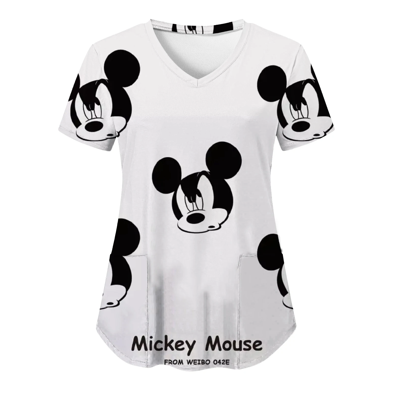 T-shirts Minnie Mouse Top Women 2023 Summer Woman Clothes Hospital Shirt Pocket Nurse Uniform T-shirt V Neck Tops Disney Mickey
T-shirts Minnie Mouse Top Women 2023 Summer Woman Clothes Hospital Shirt Pocket Nurse Uniform T-shirt V Neck Tops Disney Mickey