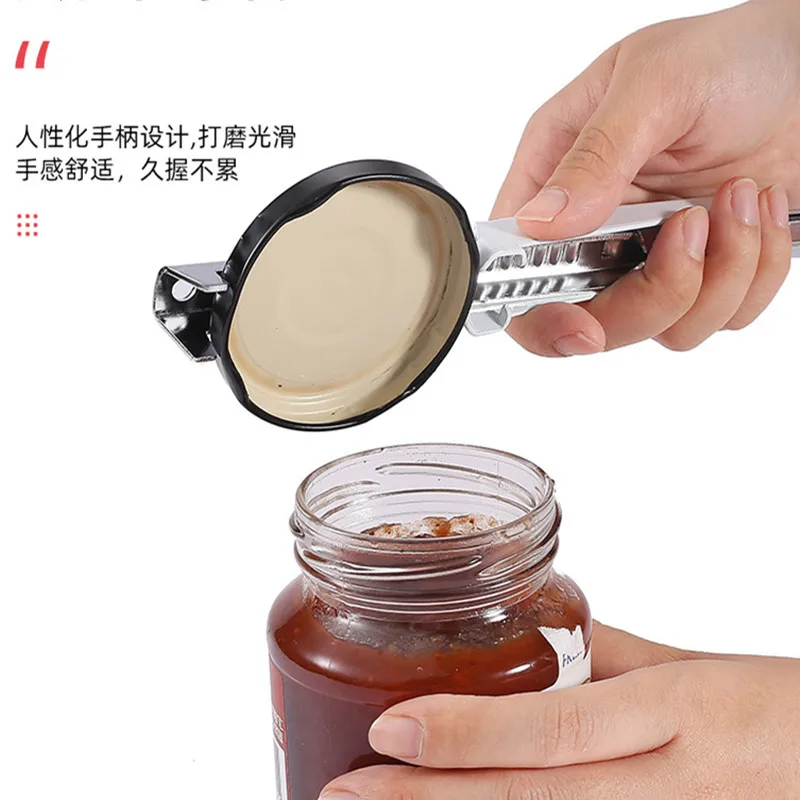 Adjustable Multi-function Bottle Cap Opener Stainless Steel Lids Off Jar Opener Labor-saving Screw Can Opener For Kitchen Tools
Adjustable Multi-function Bottle Cap Opener Stainless Steel Lids Off Jar Opener Labor-saving Screw Can Opener For Kitchen Tools