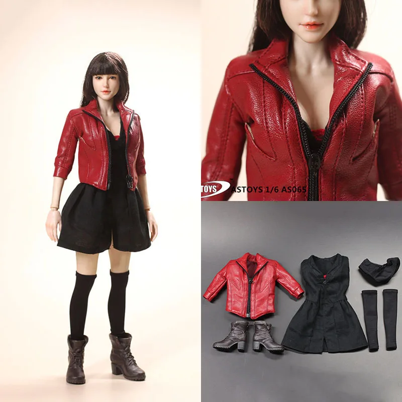 In Stock ASTOYS AS065 1/6 Women Soldier Sexy Leather Jacket Trend Dress Socks Briefs Shoes Set Fits 12'' Action Figure Body
In Stock ASTOYS AS065 1/6 Women Soldier Sexy Leather Jacket Trend Dress Socks Briefs Shoes Set Fits 12'' Action Figure Body