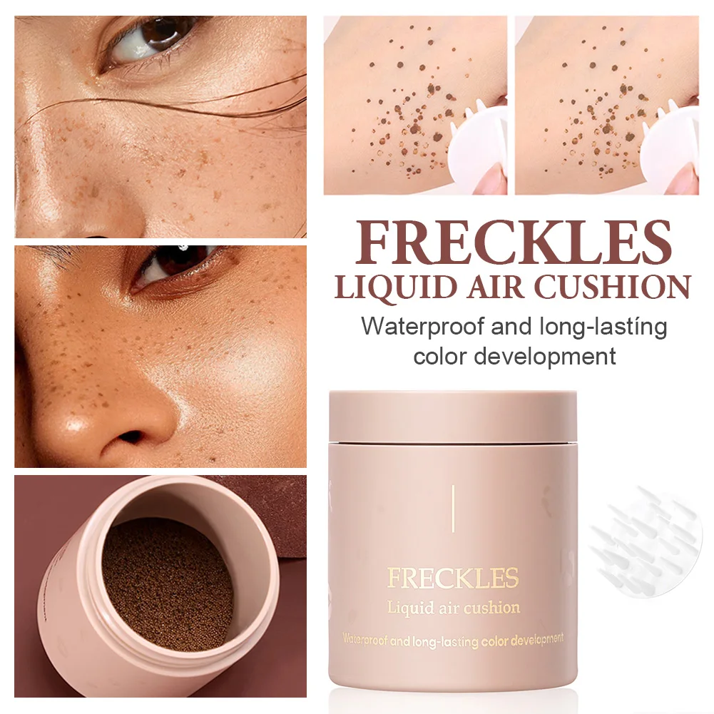 Face Freckles Air Cushion Waterproof Long Lasting Fake Freckles Liquid Powder Quick Dry Natural Face Freckles Makeup with Brush
Face Freckles Air Cushion Waterproof Long Lasting Fake Freckles Liquid Powder Quick Dry Natural Face Freckles Makeup with Brush