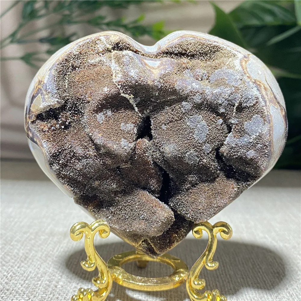 Natural Septarium Heart Geode Quartz Crystal Cluster Ornament Gift Home Decoration Point Stone Reiki Wicca Healing Specimen
Natural Septarium Heart Geode Quartz Crystal Cluster Ornament Gift Home Decoration Point Stone Reiki Wicca Healing Specimen