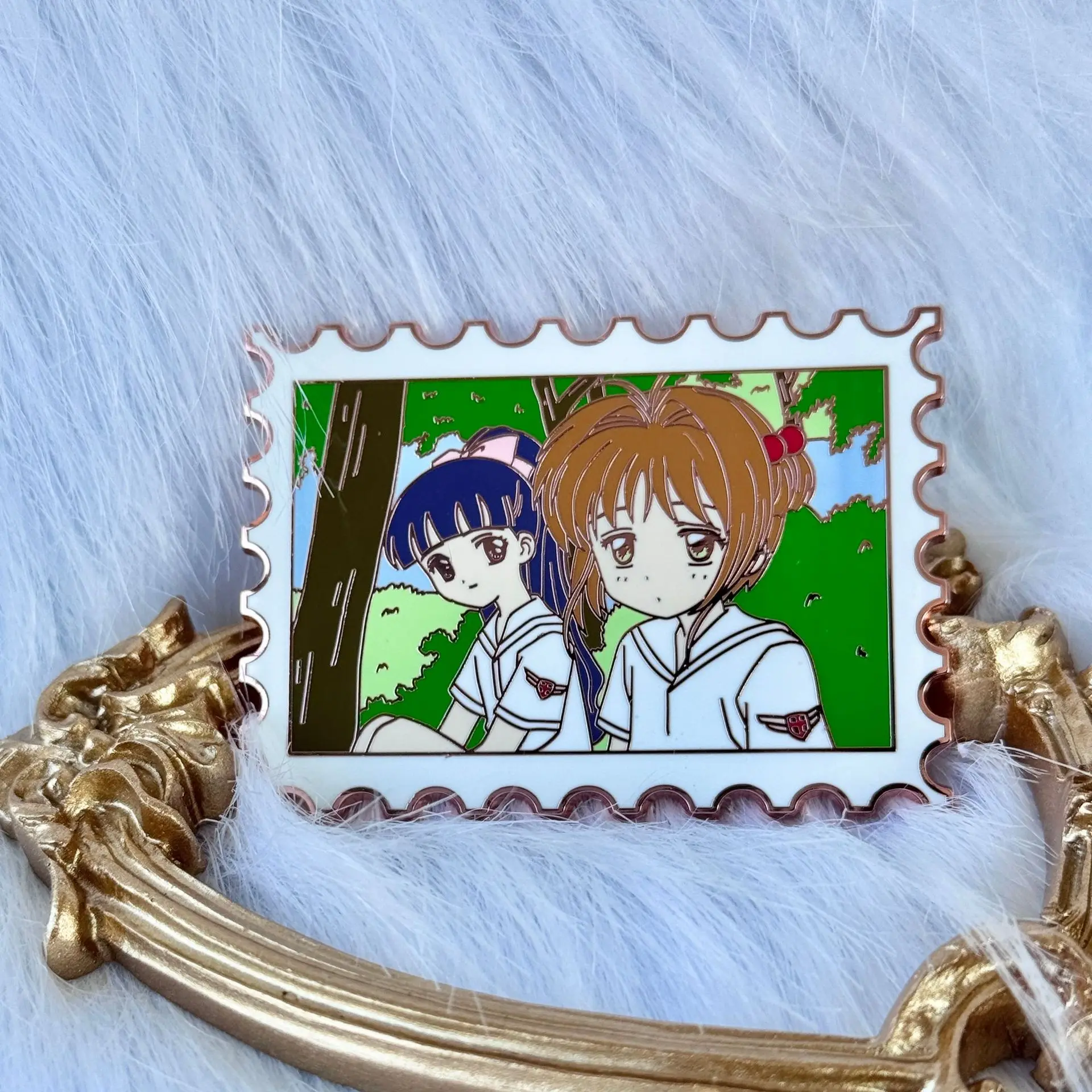 Эмалированные булавки Tomoyo и Sakura милые броши в стиле аниме для косплея одежда