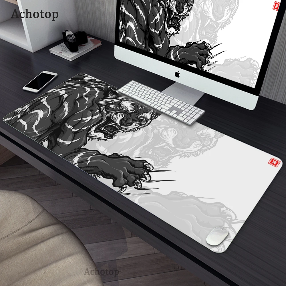 Large Mousepad Gaming Mouse Mat Animal Black and White Tiger Mousepads XXL Office Rubber Desk Mat Keyboard Pads Table Carpet
Large Mousepad Gaming Mouse Mat Animal Black and White Tiger Mousepads XXL Office Rubber Desk Mat Keyboard Pads Table Carpet