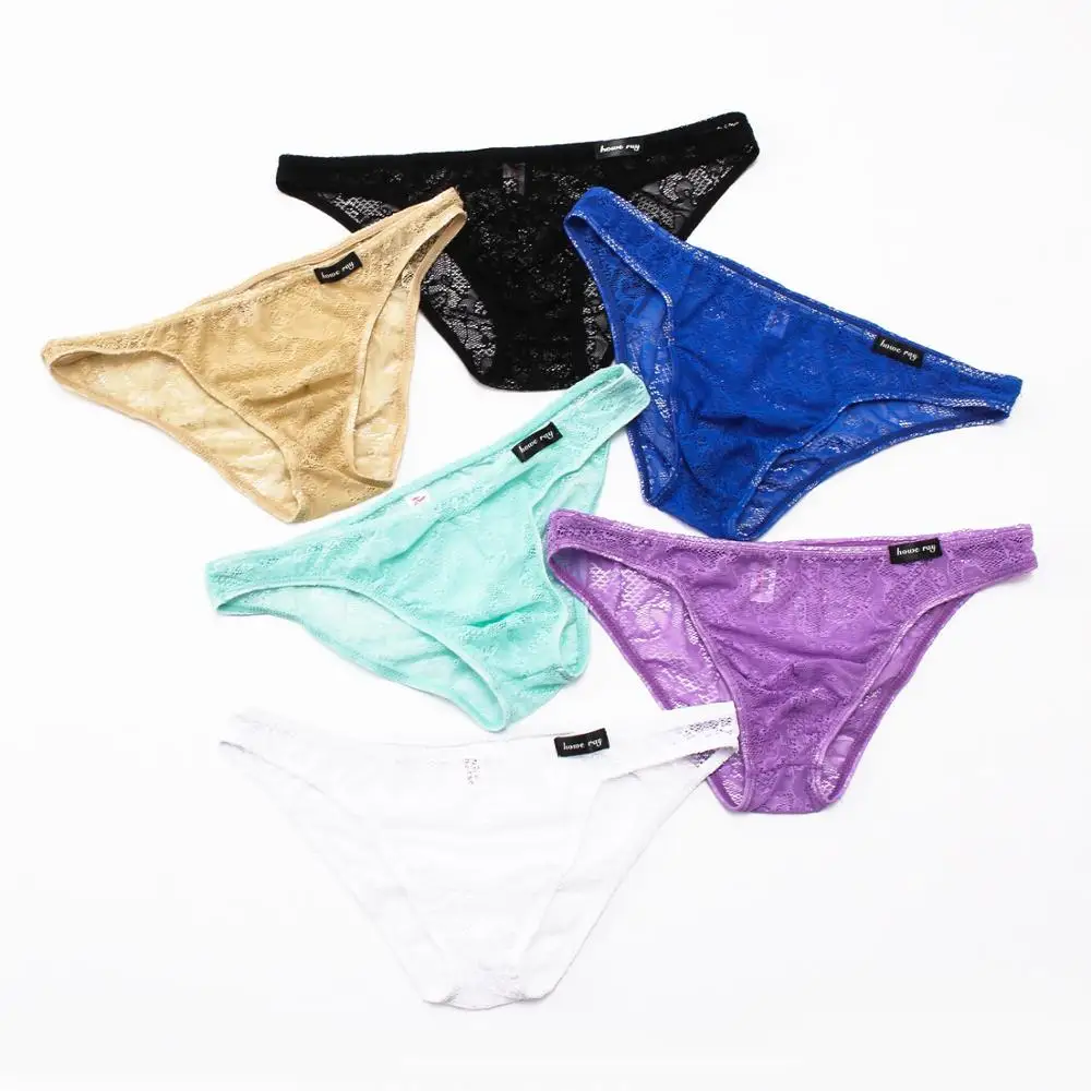 6Pcs/pack Mens Lace Bikini Briefs Sexy See Through Underwear Gay Underpants Lace Floral Underwear Jockstrap Cueca Homme Briefs
6Pcs/pack Mens Lace Bikini Briefs Sexy See Through Underwear Gay Underpants Lace Floral Underwear Jockstrap Cueca Homme Briefs