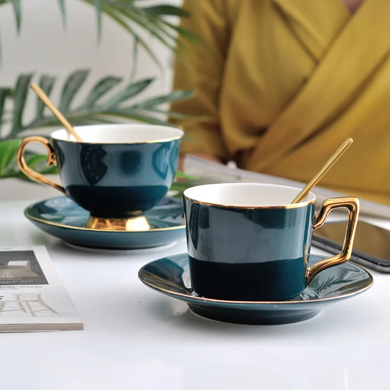 Green ceramic coffee cups and saucers creative afternoon camellia tea sets cups Nordic simple household tea mugs
Green ceramic coffee cups and saucers creative afternoon camellia tea sets cups Nordic simple household tea mugs
