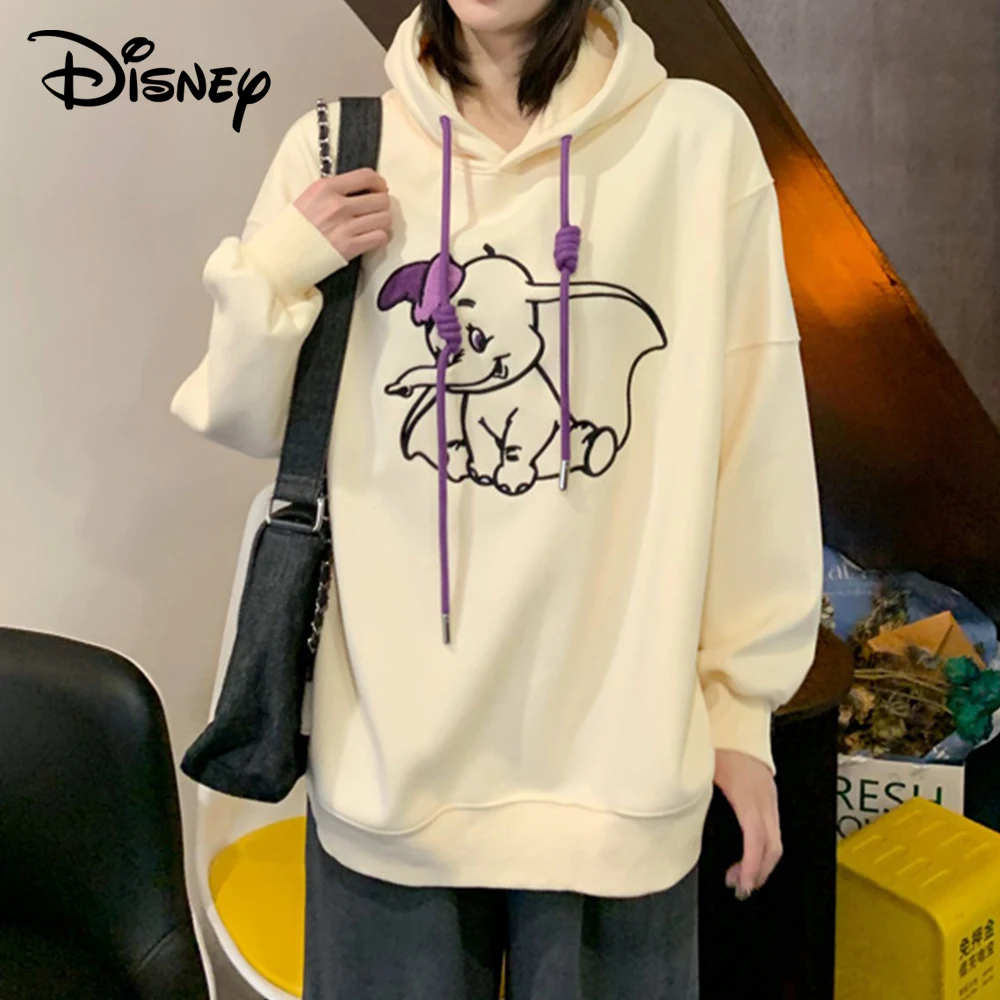 Disney Cute Dumbo Embroidery Hoodies Women Autumn Pullover Tops Cartoons Femme Clothes
Disney Cute Dumbo Embroidery Hoodies Women Autumn Pullover Tops Cartoons Femme Clothes