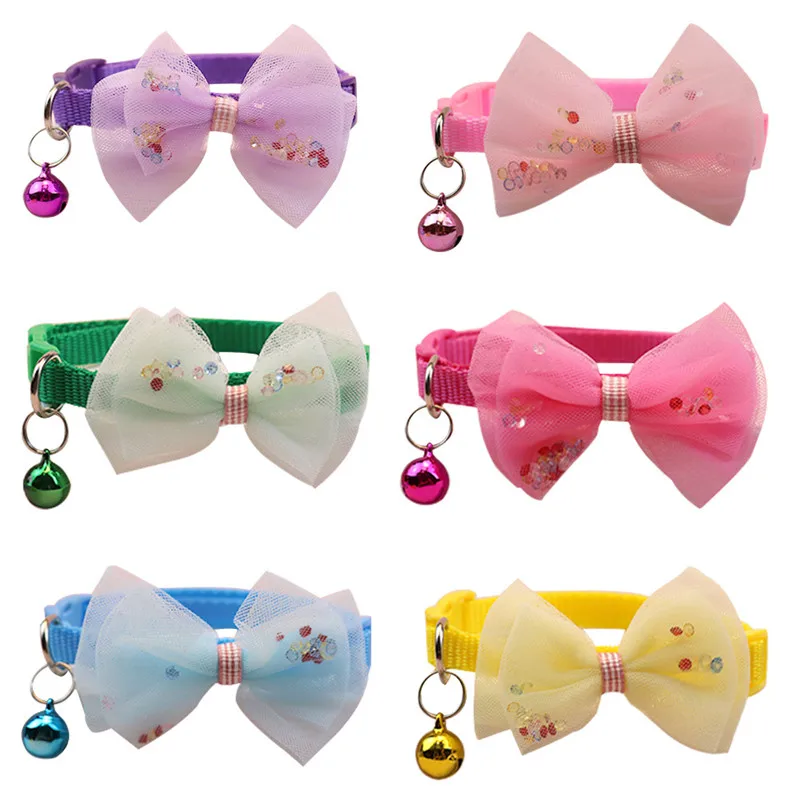 Cute Pet Collar Butterfly Knot Decorate Cat Collar with Bell Adjustable Puppy Neck Strap for Small Dogs Cats Pet Supplies
Cute Pet Collar Butterfly Knot Decorate Cat Collar with Bell Adjustable Puppy Neck Strap for Small Dogs Cats Pet Supplies
