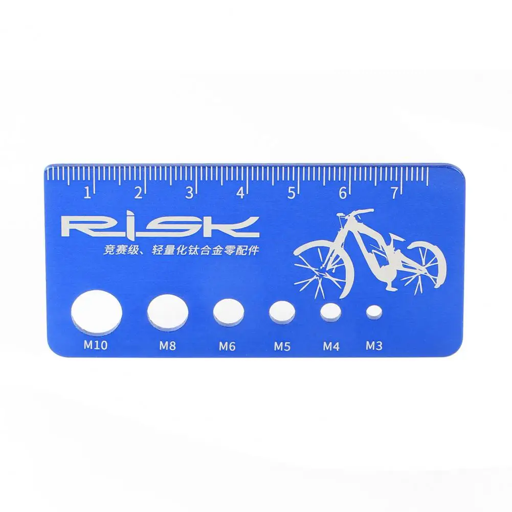 Screws Measuring Tool Clear Scale Rust-proof Bike Parts Heavy Duty Bolt Measuring Tool for Handlebar Screws Bicycle Repair Tools
Screws Measuring Tool Clear Scale Rust-proof Bike Parts Heavy Duty Bolt Measuring Tool for Handlebar Screws Bicycle Repair Tools