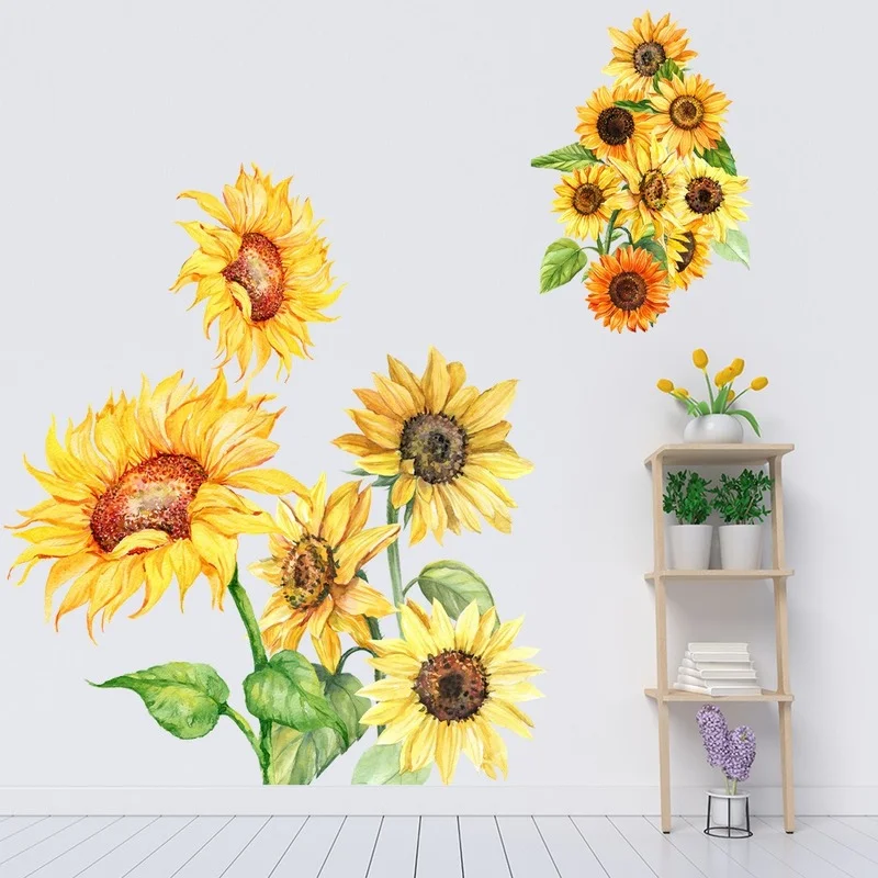 New Sunflower Flower PVC Wall Stickers Living Room Bedroom Corridor Study Decorative Painting Home Background Decoration Poster
New Sunflower Flower PVC Wall Stickers Living Room Bedroom Corridor Study Decorative Painting Home Background Decoration Poster