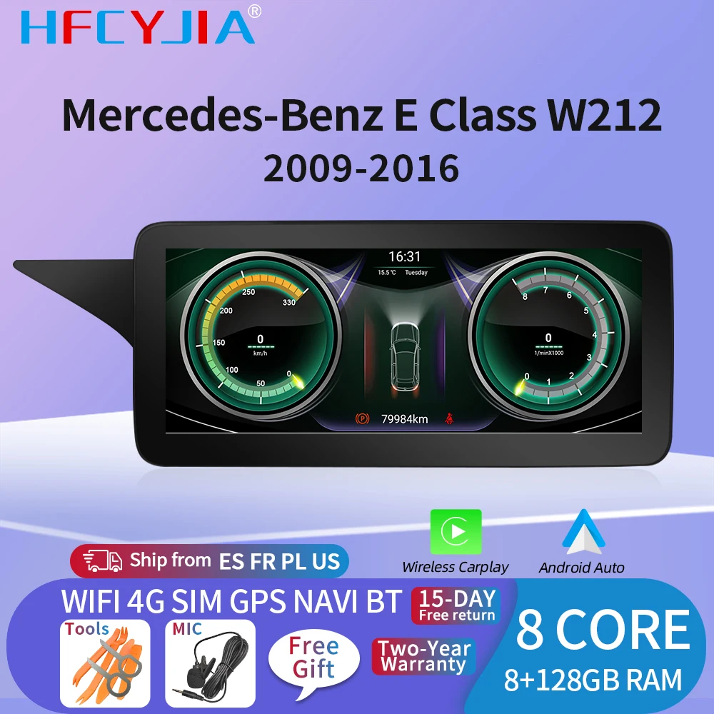 8 Core Android 10 Car Radio Stereo For Mercedes W212 2009-2016 WIFI 4G SIM BT Carplay IPS Screen GPS Navi Receiver Multimedia
8 Core Android 10 Car Radio Stereo For Mercedes W212 2009-2016 WIFI 4G SIM BT Carplay IPS Screen GPS Navi Receiver Multimedia