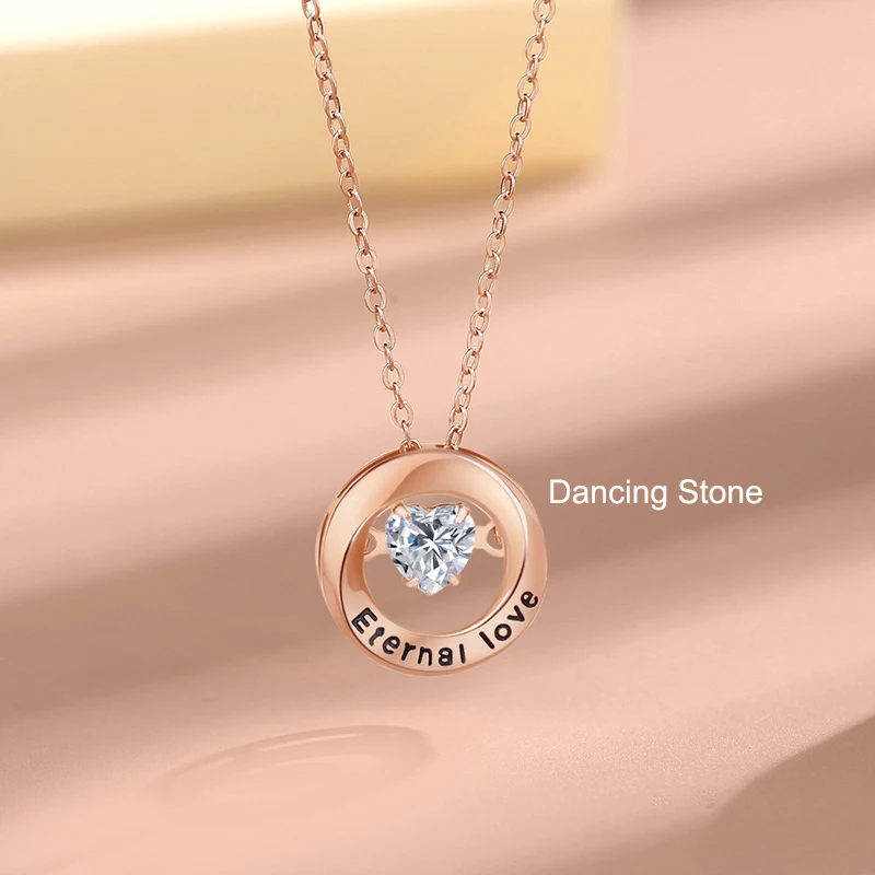 Women Elegent S925 Sterling Silver Pendant Chain Necklace With Heart Shape Dancing AAA CZ Stone Party Anniversary Birthday Gift
Women Elegent S925 Sterling Silver Pendant Chain Necklace With Heart Shape Dancing AAA CZ Stone Party Anniversary Birthday Gift