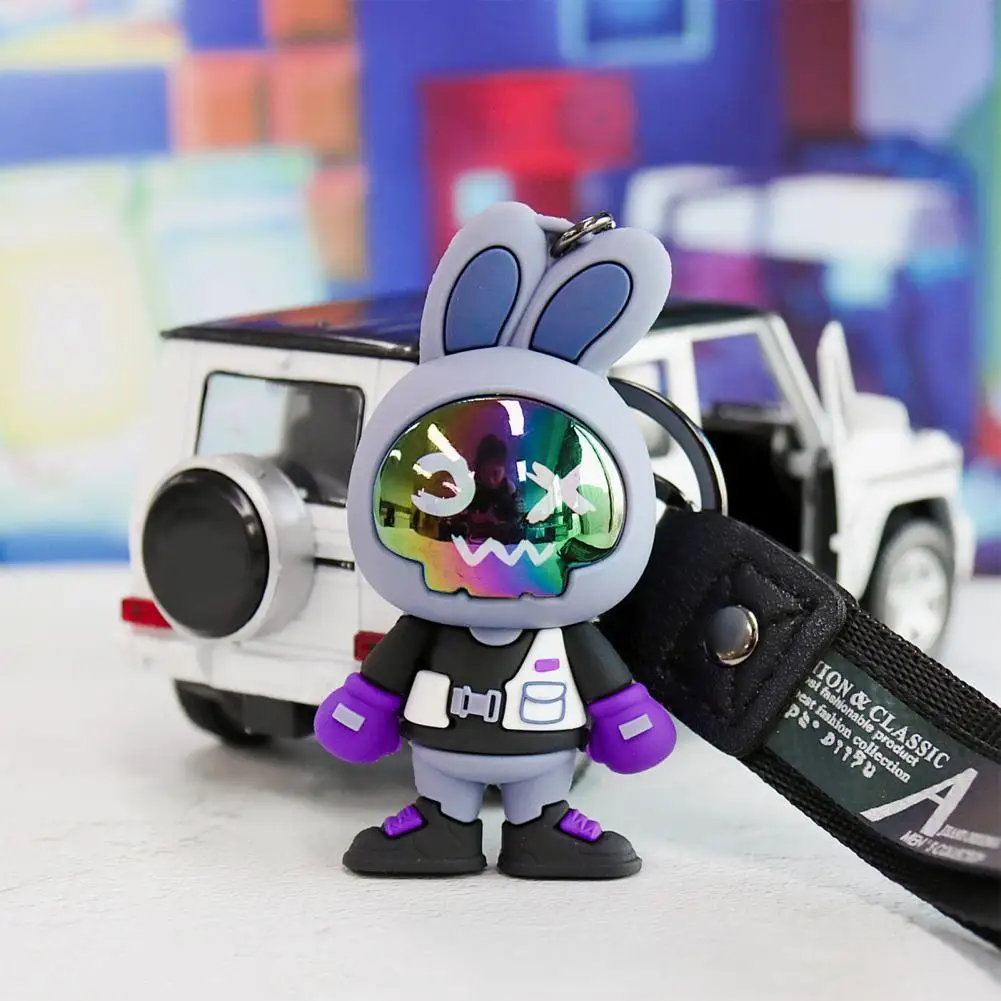 Hanging Ornament Anti-fall Multi-purpose PVC Cartoon Rabbit Key Ring Pendant for Handbag
Hanging Ornament Anti-fall Multi-purpose PVC Cartoon Rabbit Key Ring Pendant for Handbag